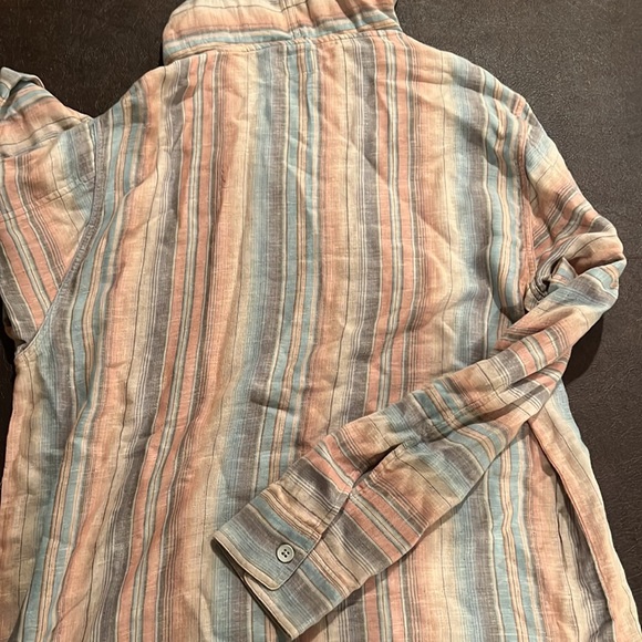 NEW Faherty Baja Striped Cotton Hoodie - rare find! - Picture 5 of 5
